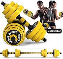 DDFE Adjustable Dumbbell Barbell Lifting Set 40.4lb New Dumbbell Barbell Set for Men,Women,Beginners,Home with Four...