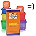 SMART PORTIONS Containers Kit For Weight Loss, LEAK & BPA Free, Easy Storage, 7 PCS Multi Colored in Giftbox + FREE SHAKER LEAK FREE BONUS , GUIDE FOR 21 DAYS, E-BOOK Guide For Loss weight