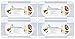 Freegrace Activated Charcoal Air Purifying Bags - 4 Pack of 100% Coconut-Shell Carbon Boxes - Unscented Odor Absorbent, Eliminators, Neutralizer for Fridge and Wardrobe