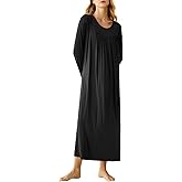 Latuza Women's Soft Viscose Long Sleeves Nightgown