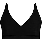 Bleuet Iris Soft Cup Bra – Wireless First Bra for Teens & Tweens | Removeable Pads, Adjustable Straps, V-Neck Pullover
