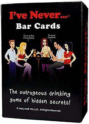I've Never Bar Cards - The Best Drinking & Party Game for Students, Pre-Party, and Adult Parties