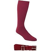 A4 Sportswear Cardinal Medium Socks & Youth Belt