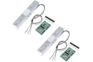 2 Sets Load Cell Weighing Sensor Portable Electronic Kitchen Scale + HX711 AD Weighit Amplifier Module Pressure Sensor for Ar