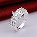 NYKKOLA Hot Fashion Jewelry 925 Silver Austrian Crystal Beautiful Finger Ring(O)