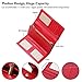 Money Clip Slim Wallet, Minimalist Wallet, Men's&Women's Carbon Fiber Card Case (Red)