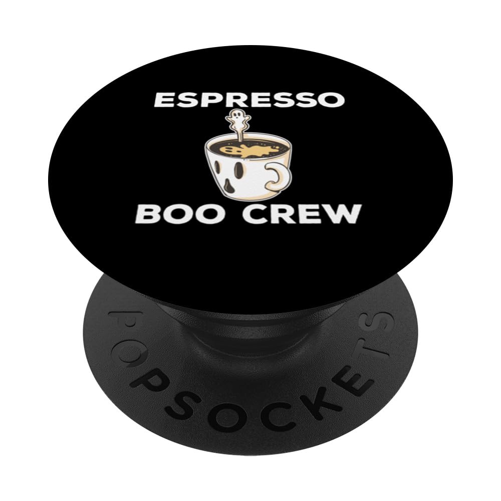Scary Espresso Boo Crew Halloween Costume Caffe Latte Coffee PopSockets Swappable PopGrip
