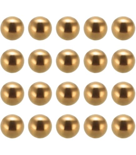 40 PCS 1/2 Inch Brass Bearing Balls - Polished, Corrosion-Resistant, With Storage Box