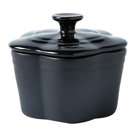 Amazon.com: Cuenco de cerámica con tapa, cuenco con forma de ...