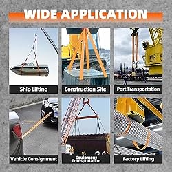 FAHKNS 20' Polyester Round Sling Endless Lifting