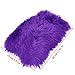 Forala Auto Center Console Pad Furry Sheepskin Wool Car Armrest Seat Box Cover Protector Universal Fit (W-Purple) (Long-Purple)