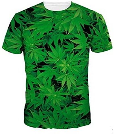 HGentrepreneur Marijuana Weed Animals Harajuku T-Shirt Clothing Short Sleeve (XL)
