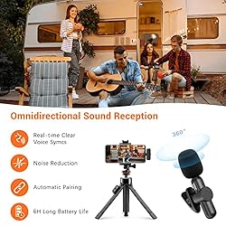 Wireless Lavalier Lapel Microphones for Android