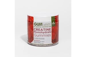 Creatine Gummies | 1 gram creatine monohydrate per gummy | 2-5 per day | Muscle Growth and Brain Health | Mango and Berry fla