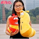 2PC Korea hilarious insect Larva Farting Larva Plush Toys birthday gift 30-20CM /item# G4W8B-48Q53769