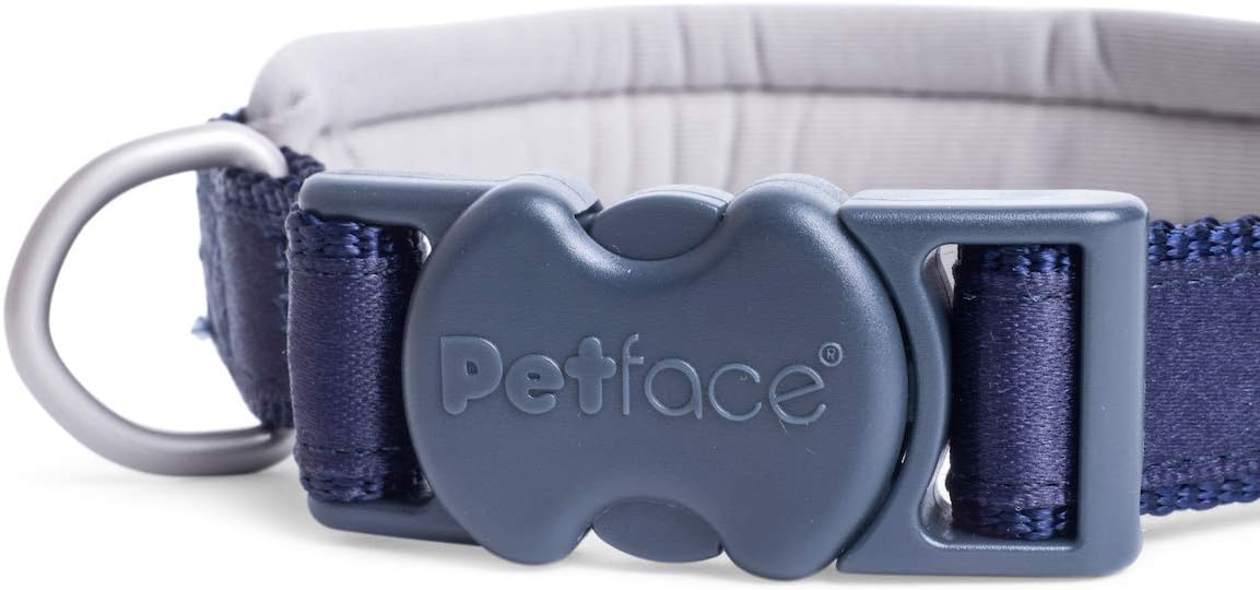 Petface (Outdoor Paws by Petface) Neoprene Padded Blue Dog Collar, Small - Image 4