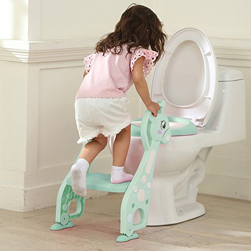 image for HPMM New Update Safety Potty Chair, Toddler Plastic Potty Training Toi