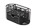 Mesh Desk Organizer Caddy for Office Supplies and Desk Accessories - Black