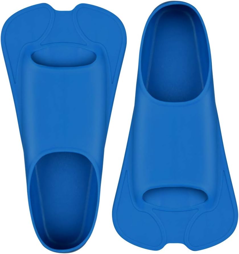 Swim Training Fins Swimming Flippers Short Blade for Youth Adult Long