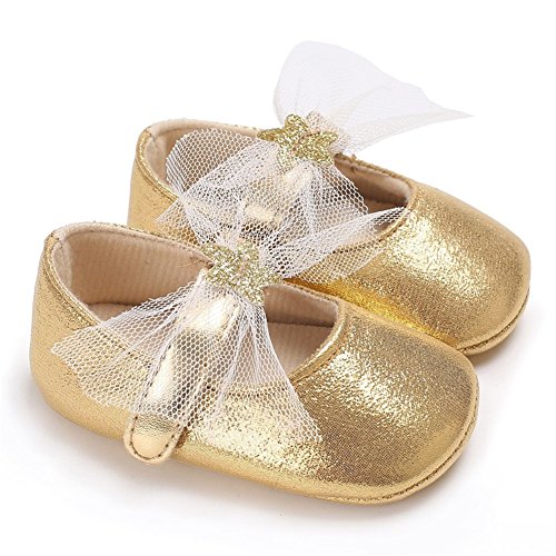 Fire Frog Baby Girls Mary Jane Shoes Stars Bow Wedding Princess Dress Costume Infant Toddlers Prewalker
