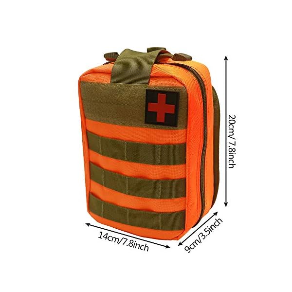 First Aid Bag 1000D Tactical IFAK Pouch - Laser Cut MOLLE Rip Away EMT First Aid Medical Bag For Duty Gear Molle Rip Away Pouch