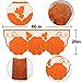 Camlinbo Fall Thanksgiving Decorations Mantle Scarf for Fireplace 20 x 60 Inch Orange Lace Pumpkin Maples Leaves Fireplace Mantle Scarves Cover Fall Decorations for Home Thanksgiving Mantel Decor