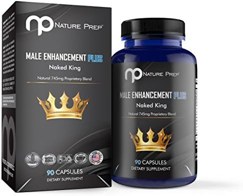 Naked King Natural Male Enhancement Pills, Libido Enhancer for Longer Lasting Erections, Increase Sex Drive, Improve Sexual Health and Wellness, 100% Natural, Made in USA, 90 Pills