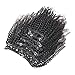 Art of Love 100% Human Hair Afro Kinky Curly Clip in Hair Extensions Natural Black Most Popular Weaves Clip on Hair Extension Pieces #1b Color 100g for Black Women (14