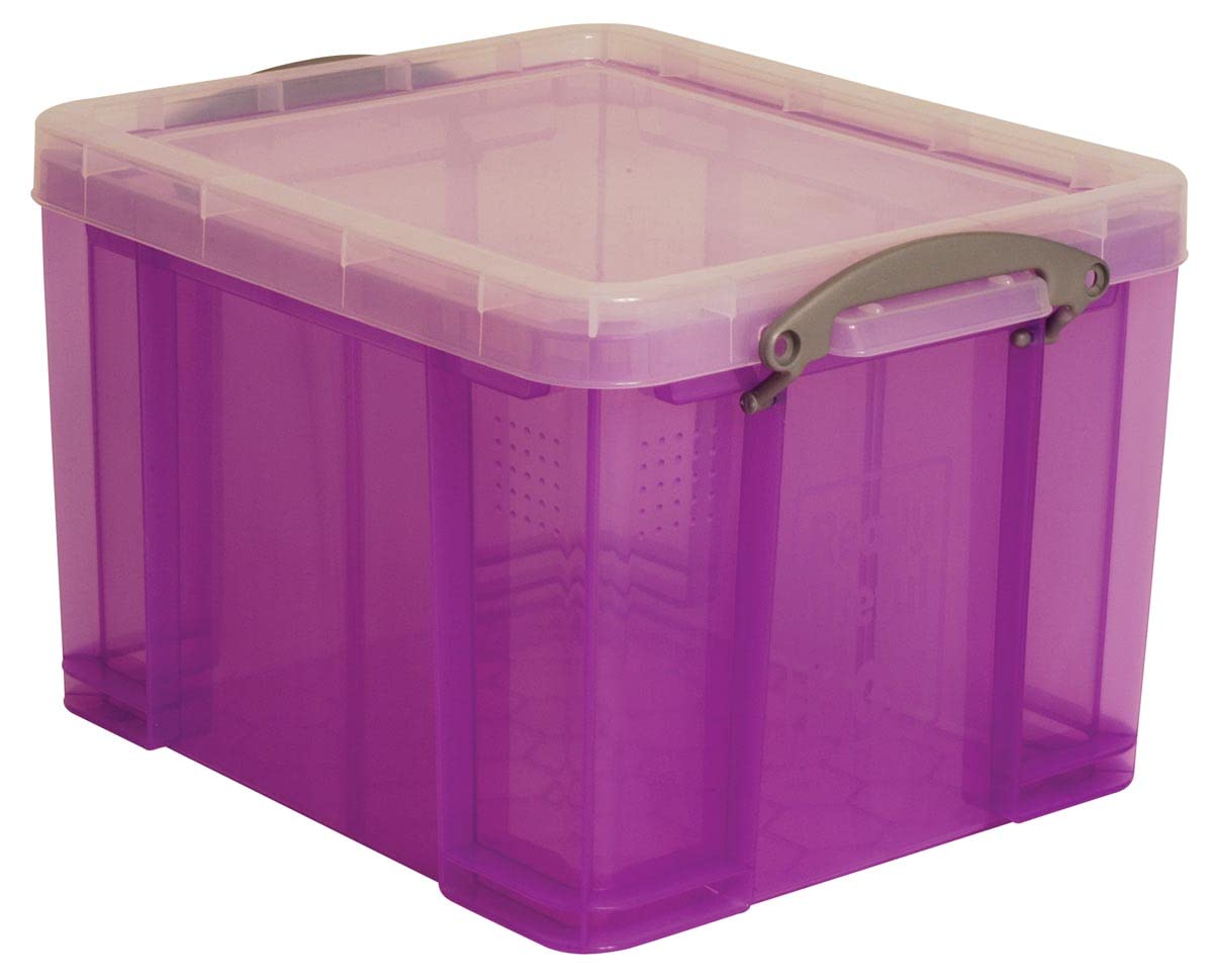 Really Useful Box 35 Litre Transparent Purple