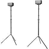ULTIMEA Speaker Stands Pair, Height Adjustable Speaker Stand, Extends 24.4" to 36.6", Holds 6.6 lbs, Compatible with VIZIO, Sony, Bose, Polk, ULTIMEA Poseidon Series Surround Sound Speaker, Steady 300