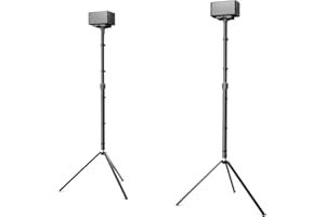 ULTIMEA Speaker Stands Pair, Height Adjustable Speaker Stand, Extends 24.4" to 36.6", Holds 6.6 lbs, Compatible with VIZIO, Sony, Bose, Polk, ULTIMEA Poseidon Series Surround Sound Speaker, Steady 300