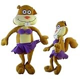 Nickelodeon Spongebob Sandy Squirrel Plush Doll - Spongebob Squarepants Sandy Cheeks Squirrel Stuffed Animal (13in) Plush Toy