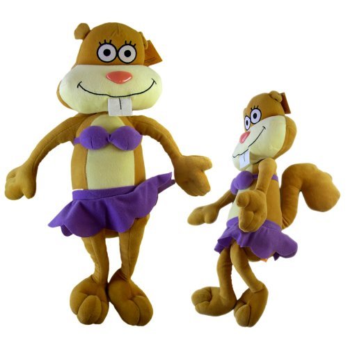 Nickelodeon Spongebob Sandy Squirrel Plush Doll - Spongebob Squarepants Sandy Cheeks Squirrel Stuffed Animal (13in) Plush Toy