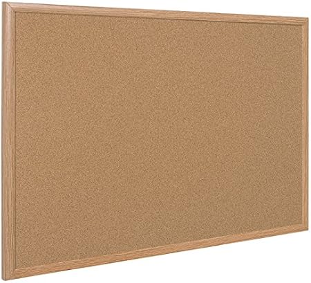 Bi-Office Earth - Korktafel mit Executive MDF Rahmen, Eichen