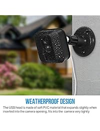 BBTO - Adaptador de corriente con cable impermeable de 19.7 ft para Blink Outdoor XT Indoor Home Security Camera, funcionamiento continuo de la cámara de seguridad, sin necesidad de cambiar la batería