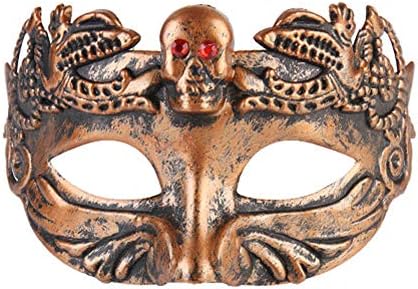 Rehoty Mens Masquerade Mask Vintage Half Face Party Mask Mardi Gras Christmas Halloween Mask
