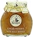 Mrs Bridges Ginger Preserve with Malt Whisky, Made in Scotland, 12oz Jar (Pack of 1)