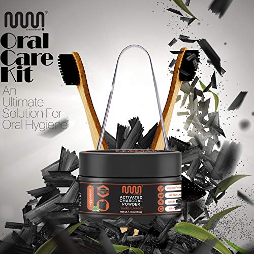 MasterMedi Oral Care Charcoal Kit Allin One Saver Pack (4 Piece Set