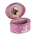 Musical Jewelry box, Music jewel Storage Box in Oval shape, Unicorn design, Beautiful Dreamer Tune (6
