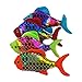 Small Plush Shiny Colored Fish Toy For Kids 