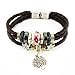 Original Tribe Couple Cuff Bracelets Made of Leather and Color Beads Life Tree Bracelet Unisex Cuff Bracelet R2004
