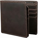 JOSOOS: Premium Leather Wallet for Men – RFID Protected Classic Bi-Fold | 9 Card Slots | Privacy ID Window | 2 full length Money Compartments | Slim Design & Stylish Everyday Carry