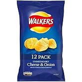 Walkers Cheese &amp; Onion Crisps 25g x 12 per pack