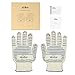 Kealive Heat Resistant Gloves 572 ℉ Cooking and Oven Gloves with Fingures 1-Pair for Baking and BBQ