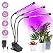 Grow Light, Plant Lights for Indoor Plants 60 LED Plant Grow Lamp with Timer 3/6/12H Auto ON & Off, 10 Dimmable Levels, 3-Head 360 Degree 3 Lighting Modes Adjustable Gooseneck