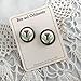 Thistle glass cabochon stud Earrings