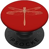 Rose Dragonfly Red PopSockets Adhesive PopGrip