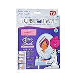 Turbie Twist Super-Absorbent Hair Towel Microfiber Twist & Loop (Colors May Vary)