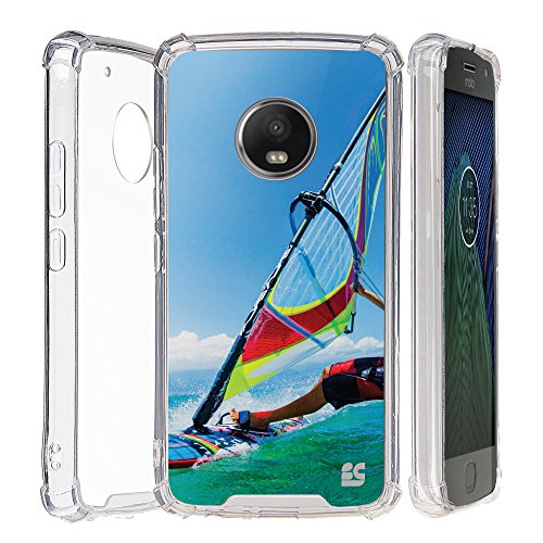 Moto G5 Plus 2017 Case, Beyondcell transparent Clear Hybrid Bumper Case Cover Motorola Moto G5 Plus 2017 (Parasailing)