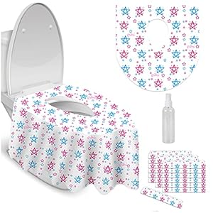 ENDIANLU Toilet Seat Covers Disposable,Extra Large,Individually Wrapped for Travel,Portable Potty Training Seat Full…